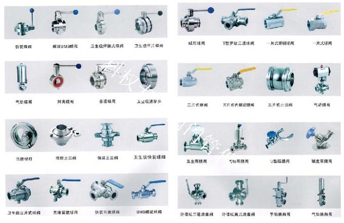 專業(yè)衛(wèi)生級閥門、球閥、蝶閥、止回閥、隔膜閥